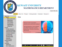 Tablet Screenshot of math.sci.kuniv.edu.kw